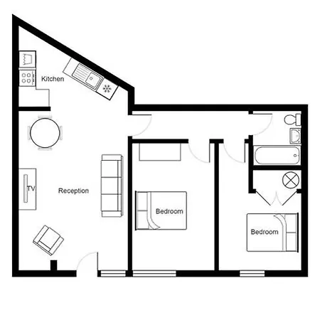 Lovely 2 Bedroom In Central Apartmán Bristol